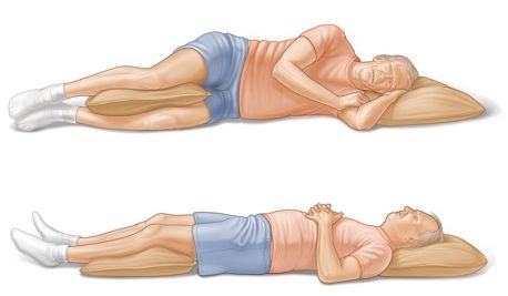 ležanie pri bolesti chrbtice